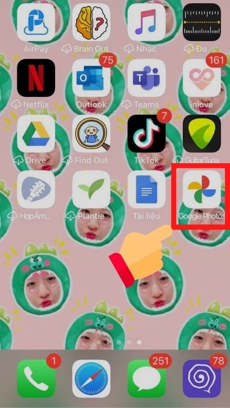 Cách chuyển ảnh từ Google Photos sang Google Drive trên điện thoại bước 1
